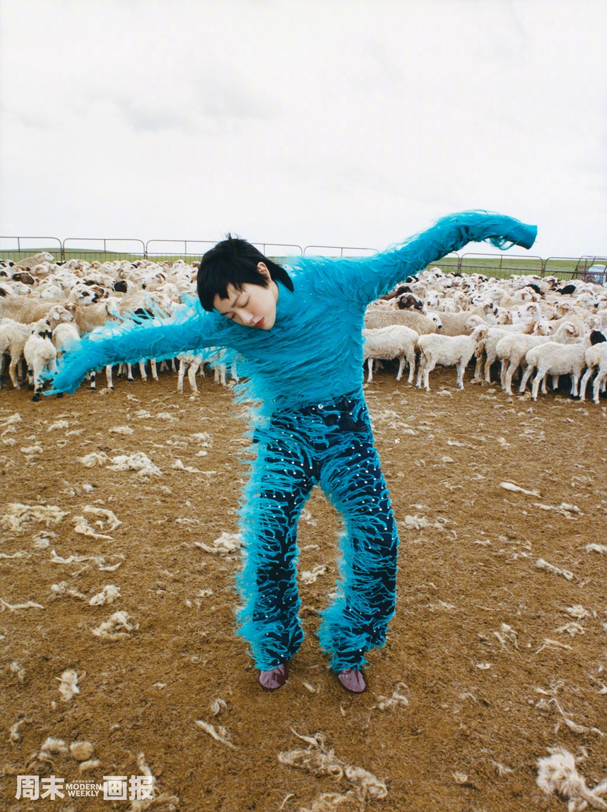 郭采洁有多喜欢羊和草原最新游牧大片