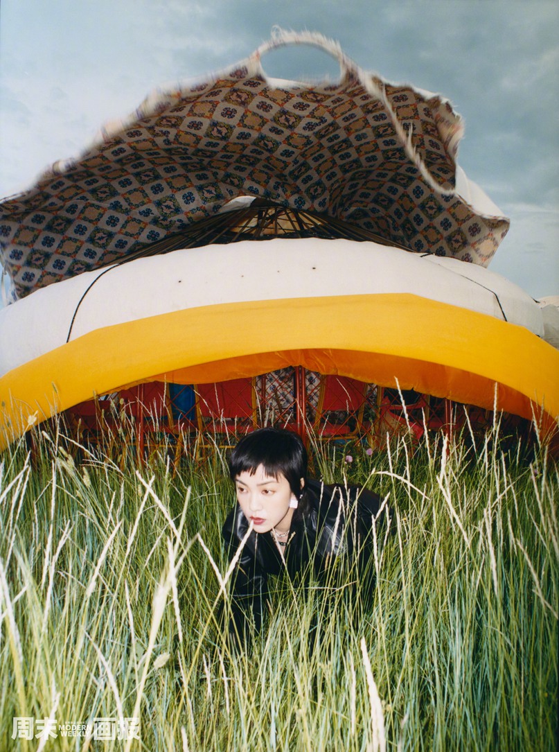 郭采洁有多喜欢羊和草原最新游牧大片