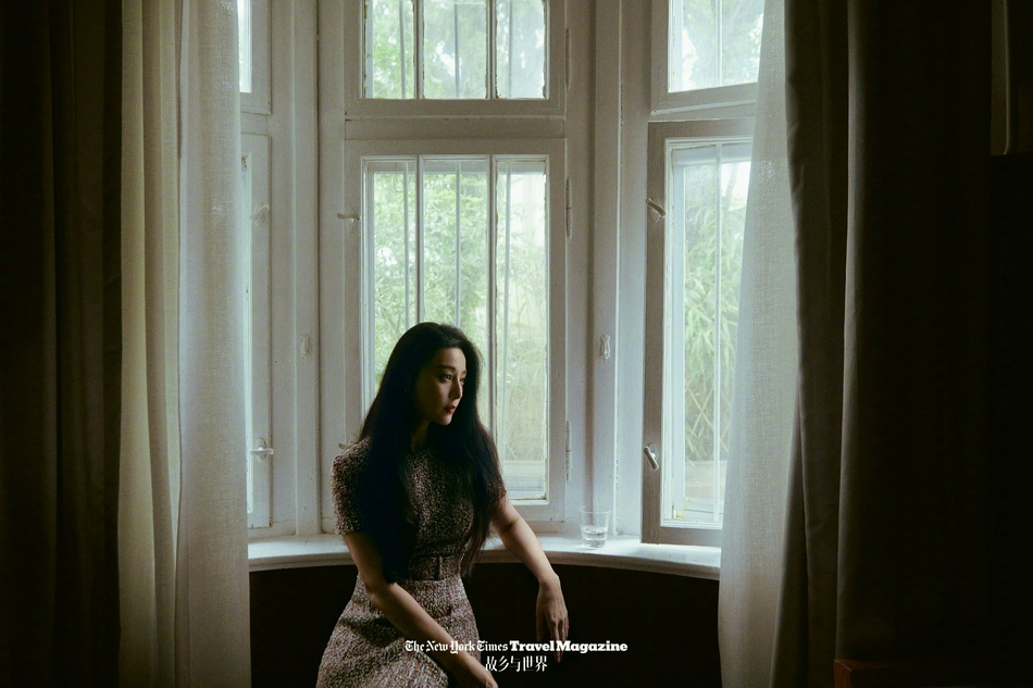 范冰冰复古造型化身摩登女郎写真