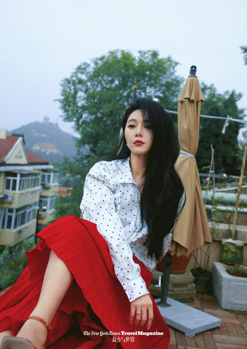 范冰冰复古造型化身摩登女郎写真