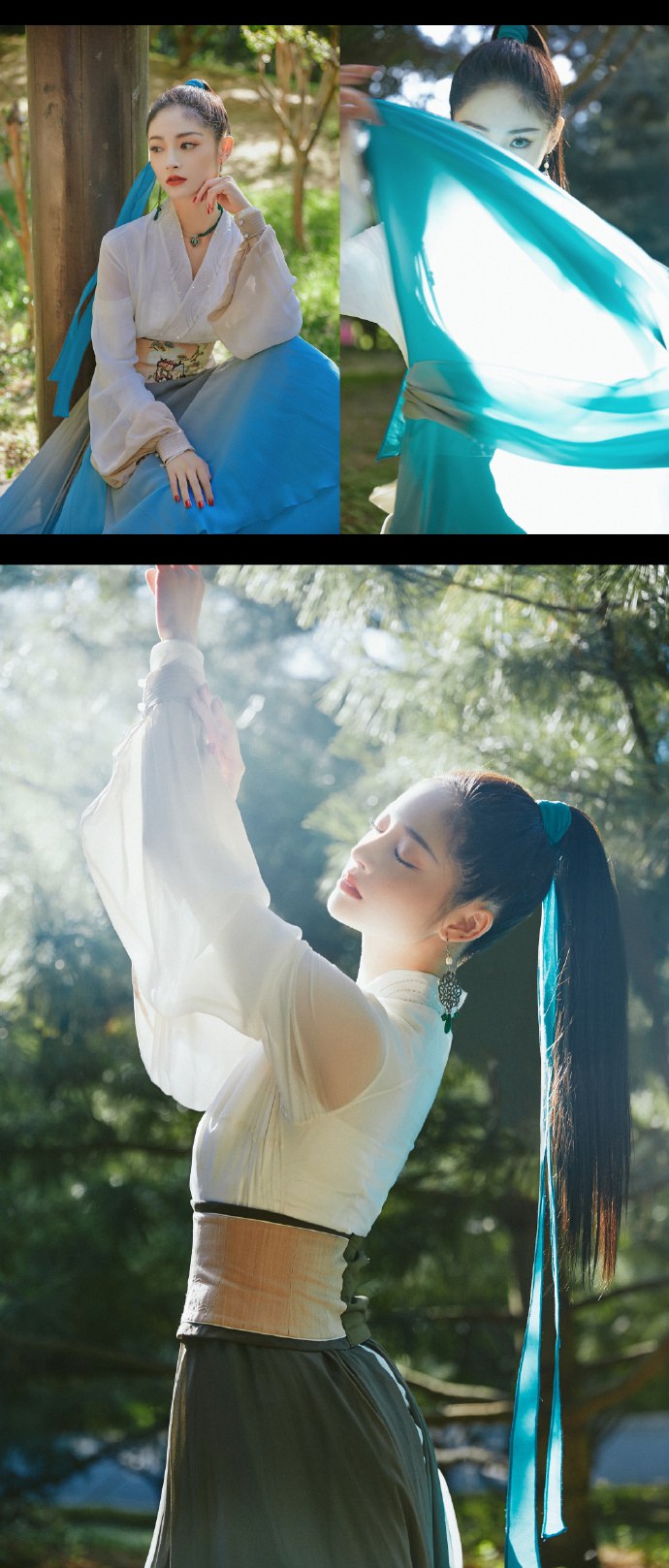 周洁琼水墨古风造型又美又飒写真