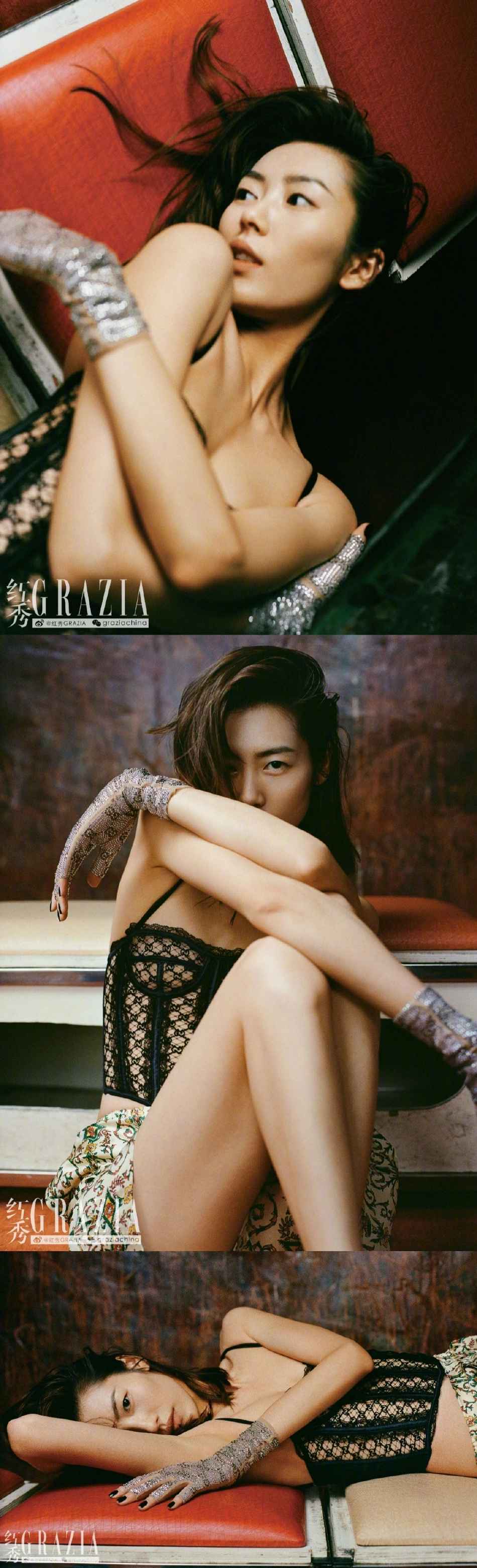 刘雯百变造型又美又飒杂志写真