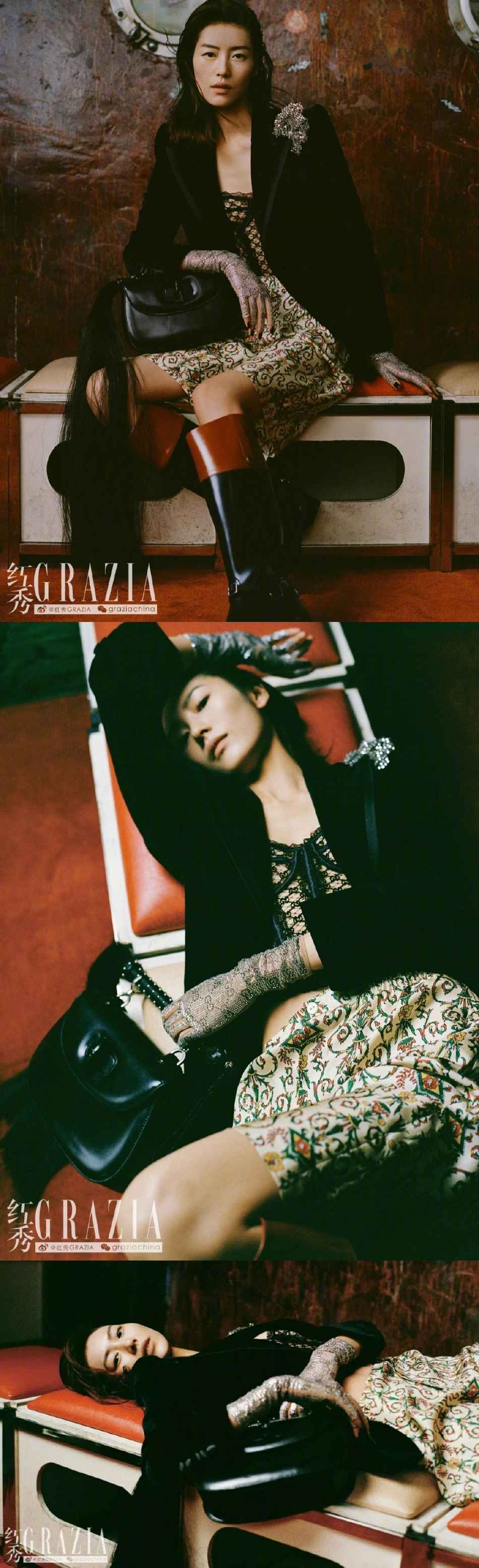 刘雯百变造型又美又飒杂志写真