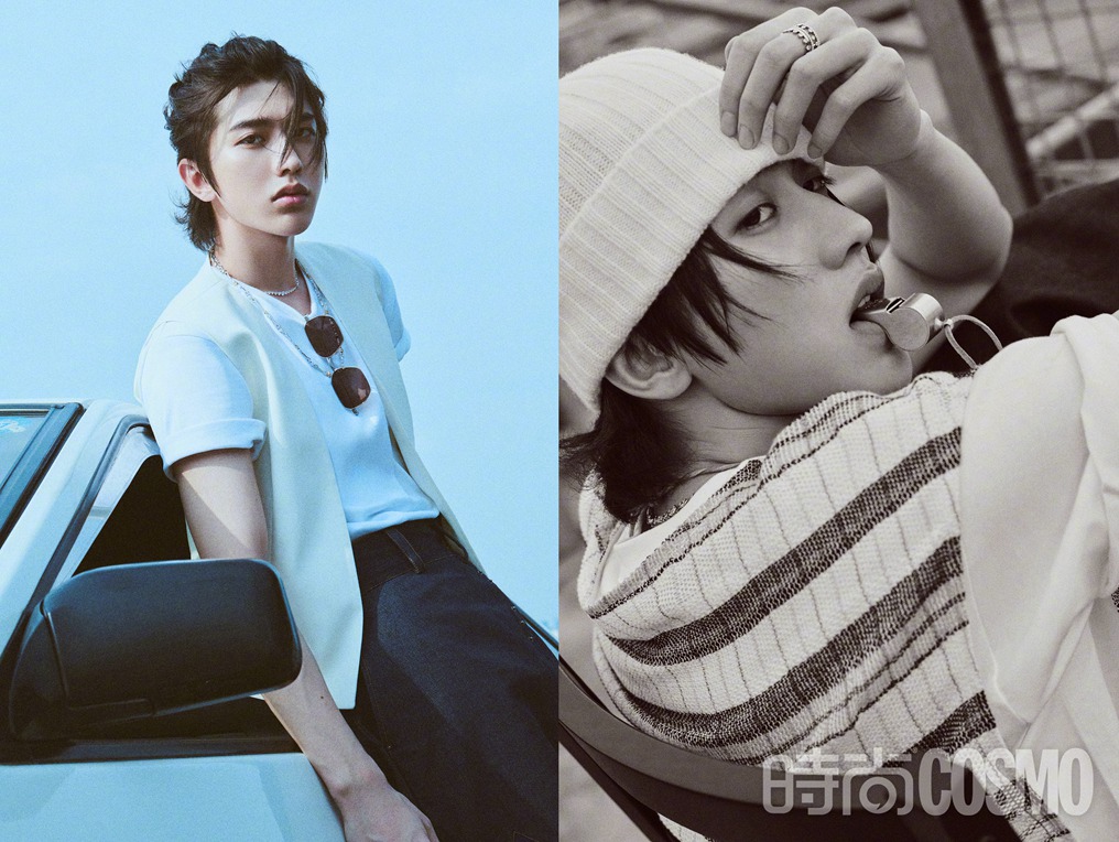 蔡徐坤时尚cosmo十月刊硬汉封面造型写真