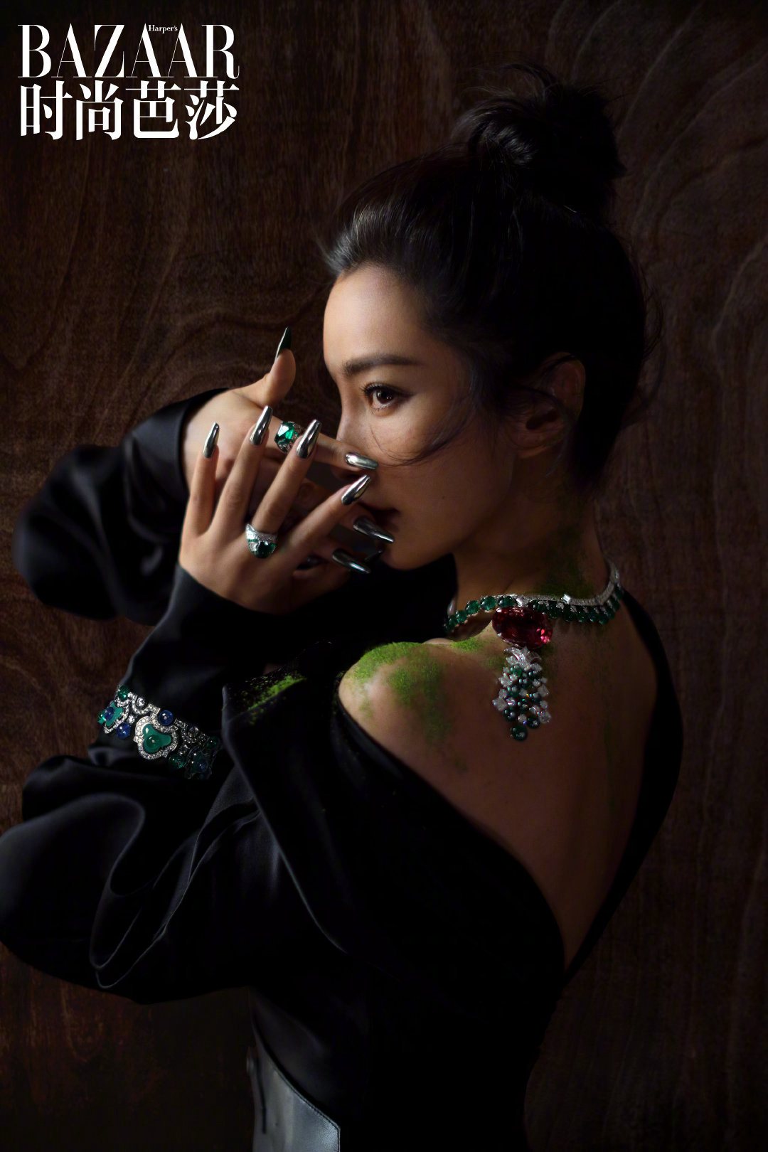 李冰冰陈坤气场十足芭莎合体封面高清照片