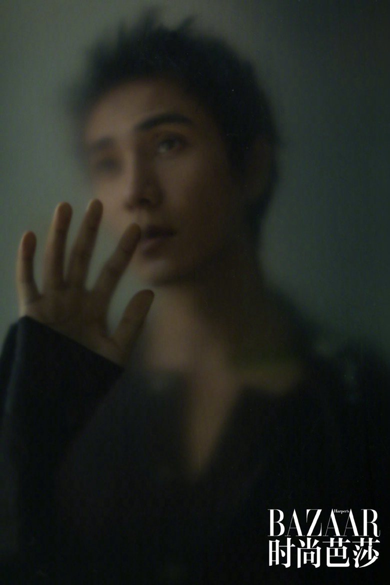 李冰冰陈坤气场十足芭莎合体封面高清照片