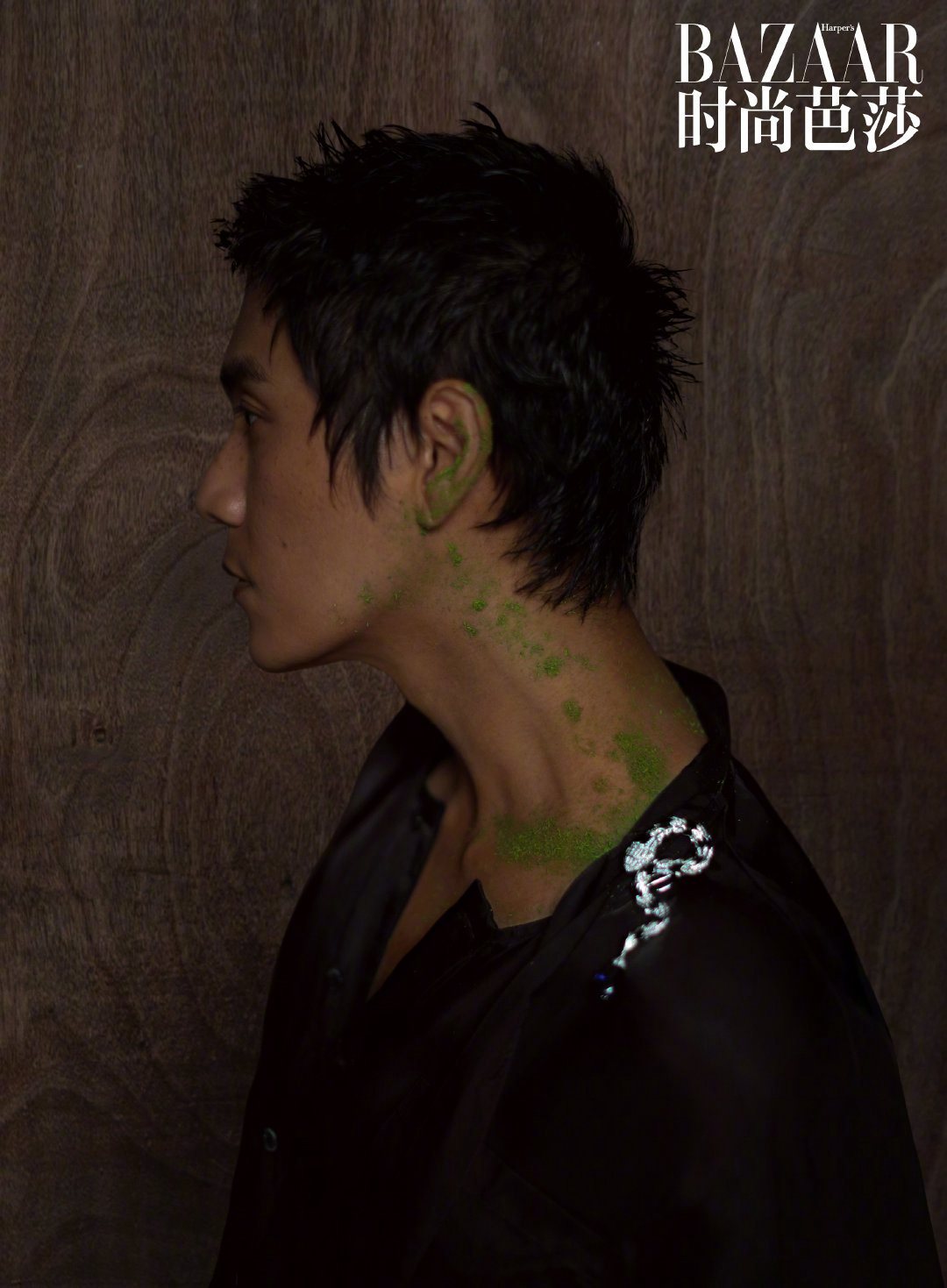 李冰冰陈坤气场十足芭莎合体封面高清照片