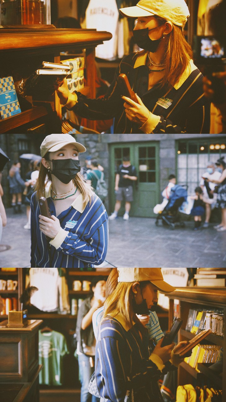 孟美岐环球影城plog可盐可甜可酷飒