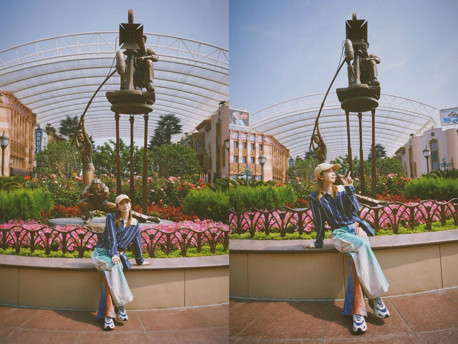 孟美岐环球影城plog可盐可甜可酷飒