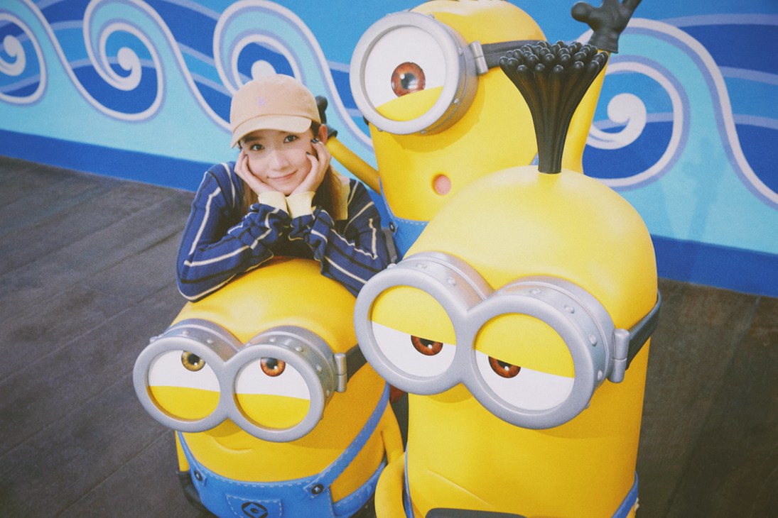 孟美岐环球影城plog可盐可甜可酷飒