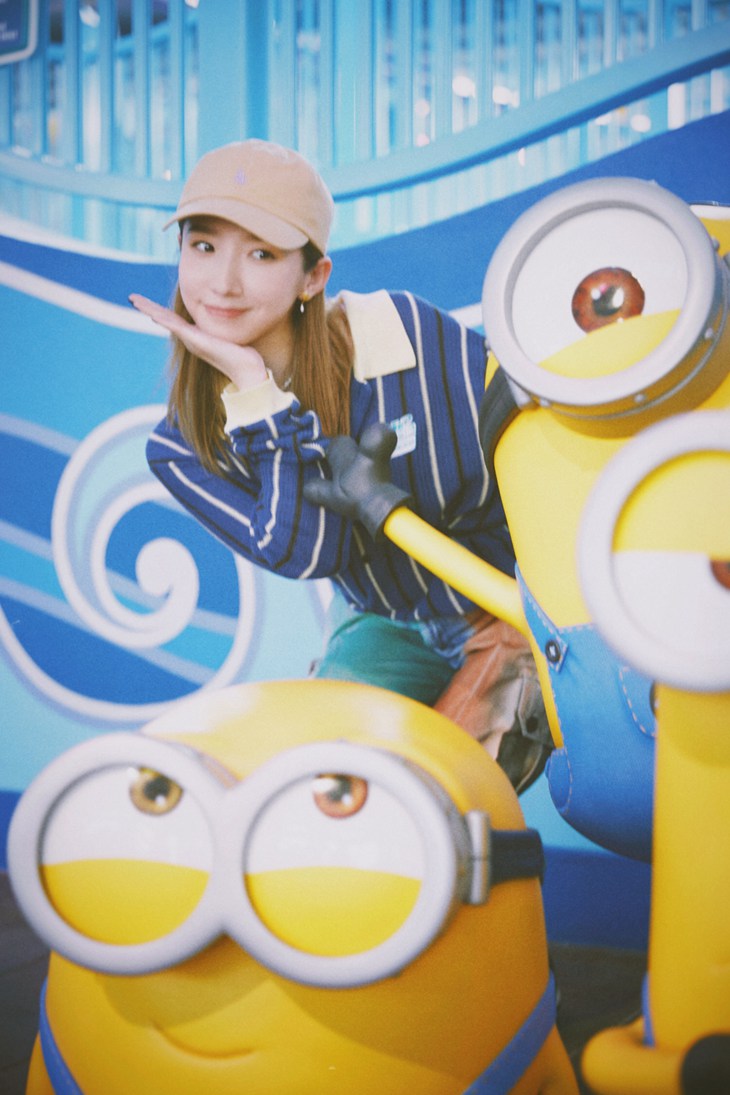 孟美岐环球影城plog可盐可甜可酷飒