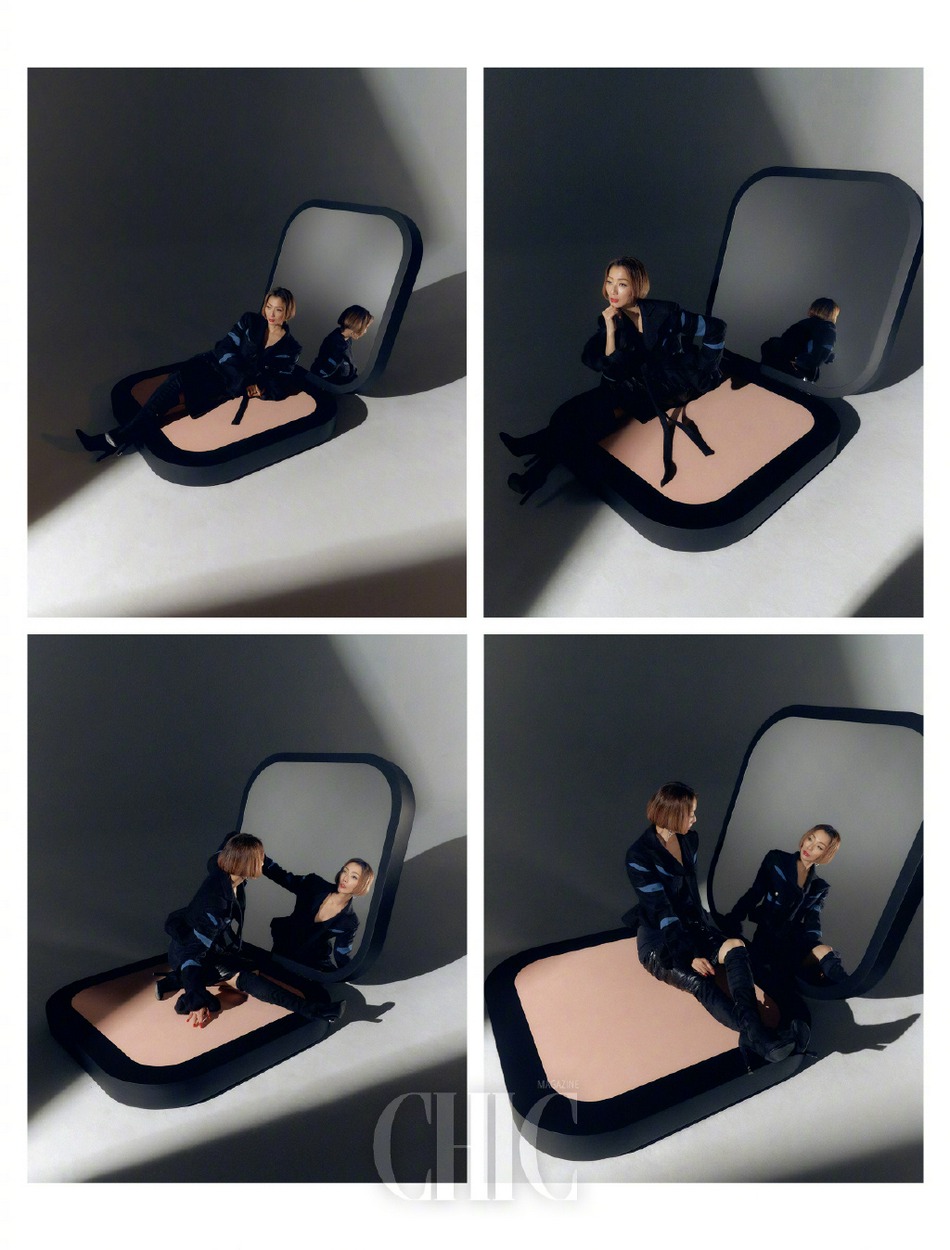 郑秀文夸张造型化身摩登女郎写真