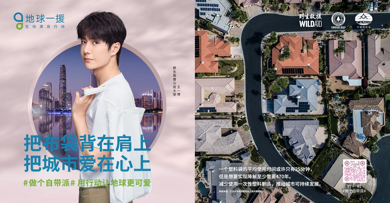 郎朗黄轩杨紫王一博野生救援公益大使海报
