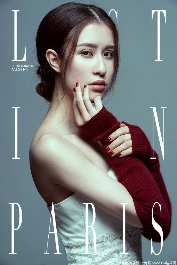 宅男女神抹胸长裙傲人上围套图