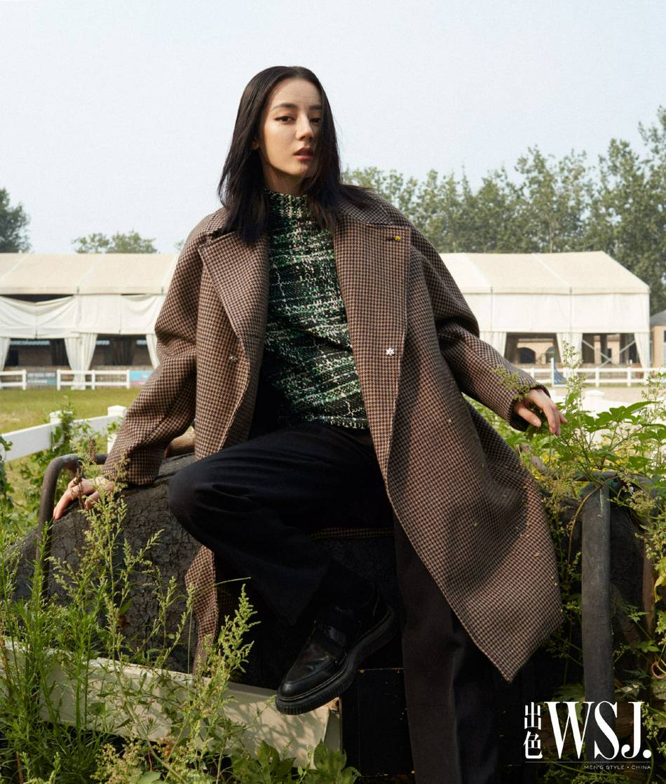 迪丽热巴男友风造型氛围感十足