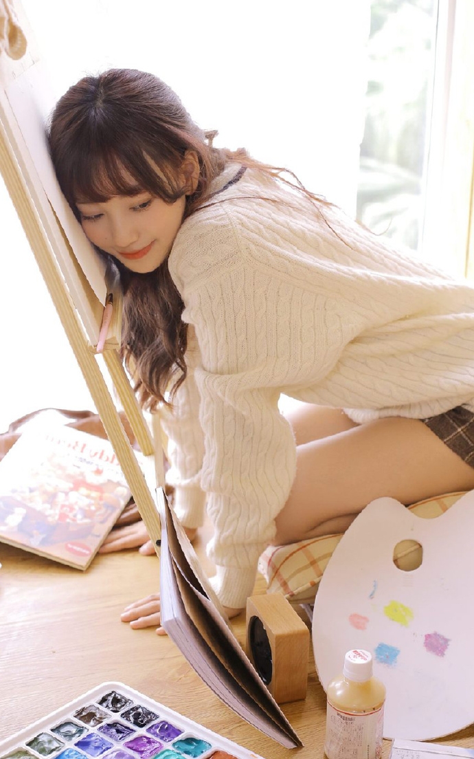 小清新美女白皙大长腿私房写真