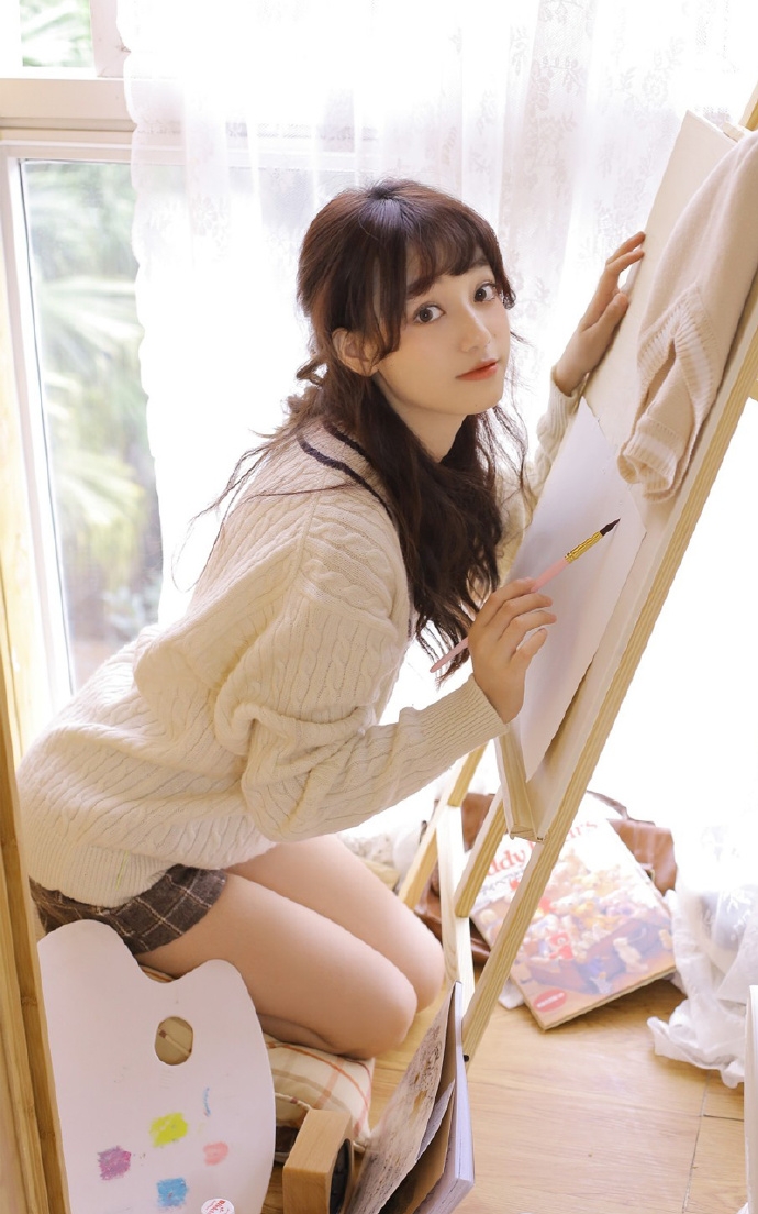 小清新美女白皙大长腿私房写真