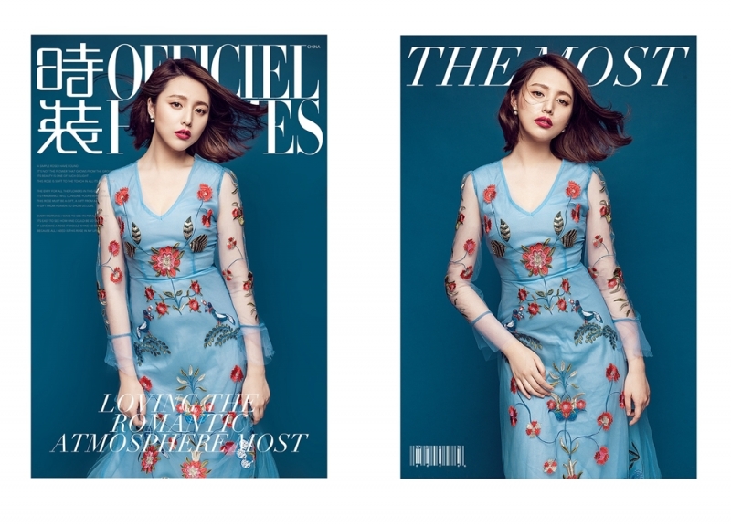 红唇美女嫩模性感迷人杂志写真