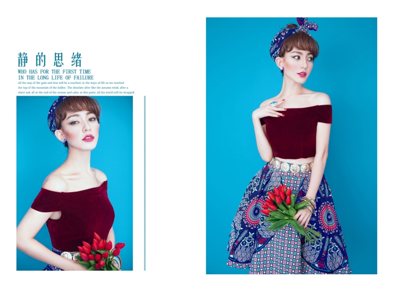 优雅美女香肩美腿性感迷人美图