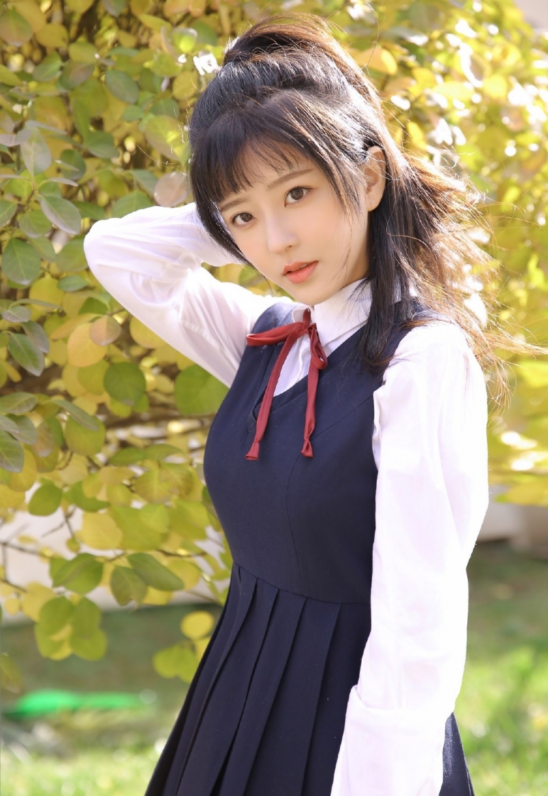 jk制服美女学生妹青春活力写真