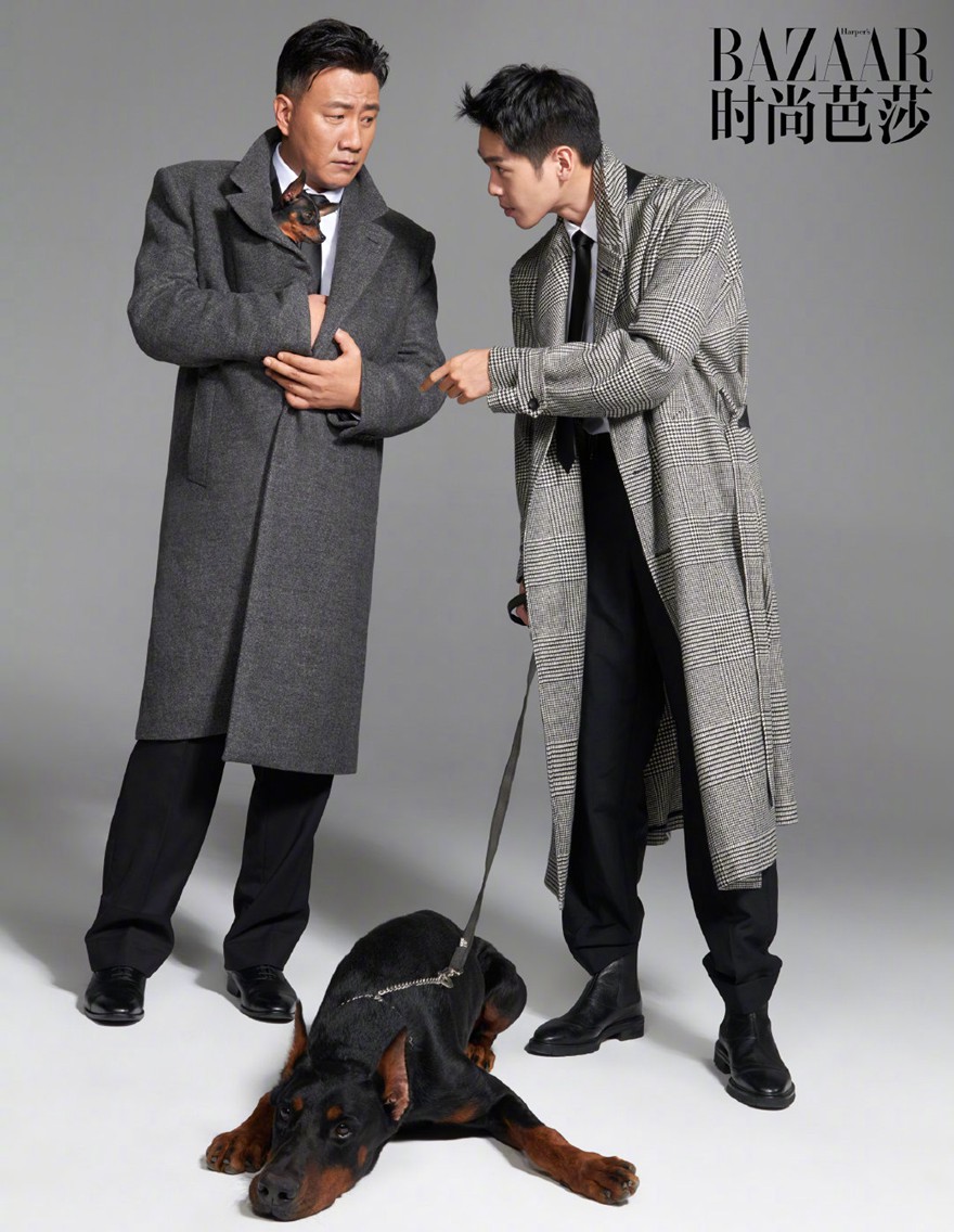 张若昀胡军时尚芭莎角色故事感大片荷尔蒙爆棚