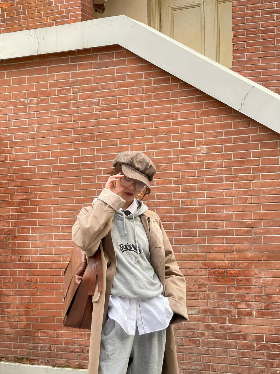 刘诗诗英伦风造型氛围感十足写真