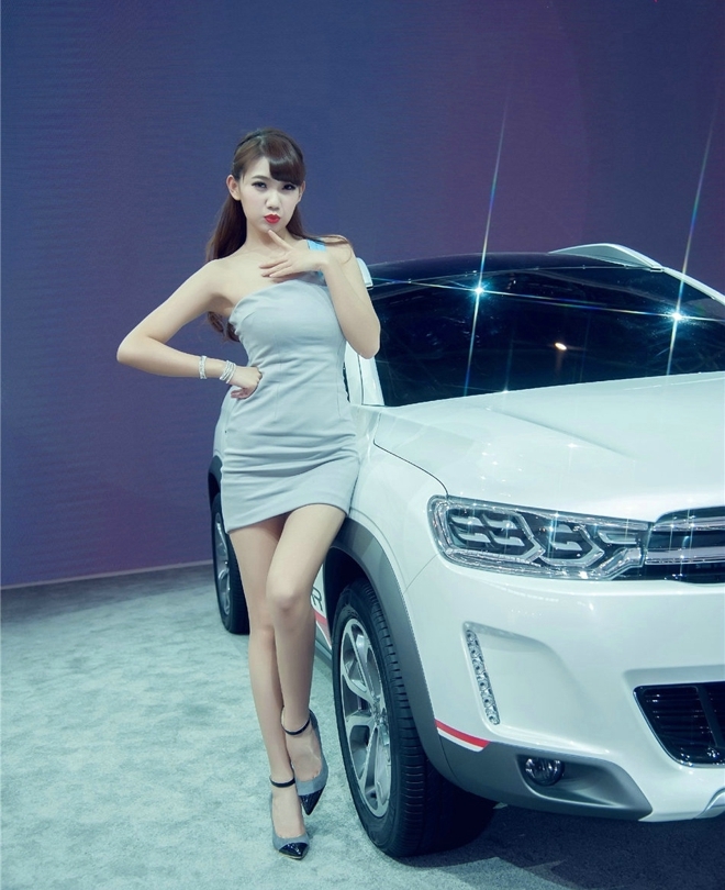 紧身包臀裙车模性感高跟鞋辣图