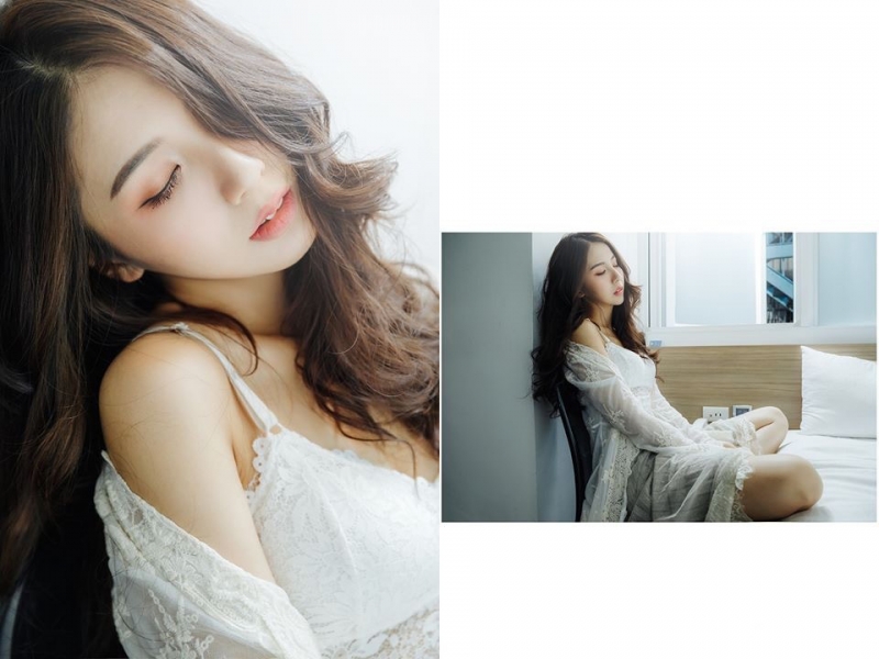 床上美女香肩美腿极品销魂热图