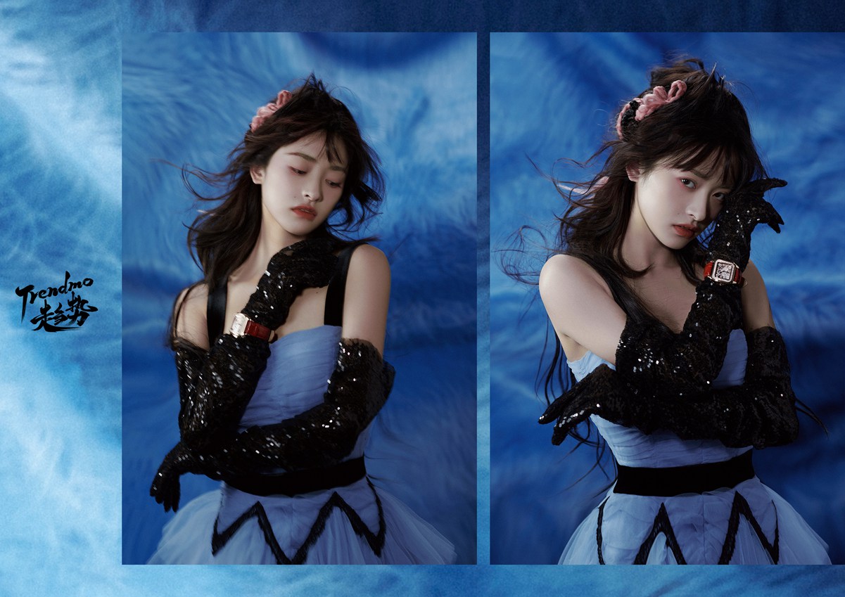 沈月泪痕妆《trendmo》写真易碎感氛围拉满 ​