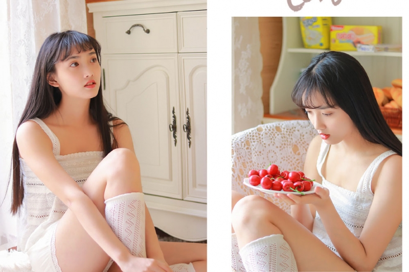 黑长直发美女萝莉白丝美腿图片