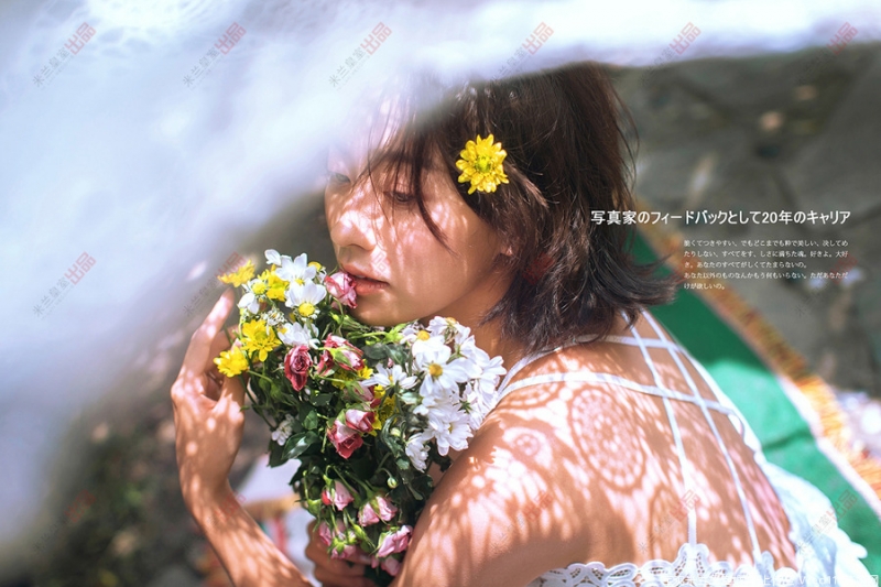 短发美女精致侧颜唯美逆光摄影