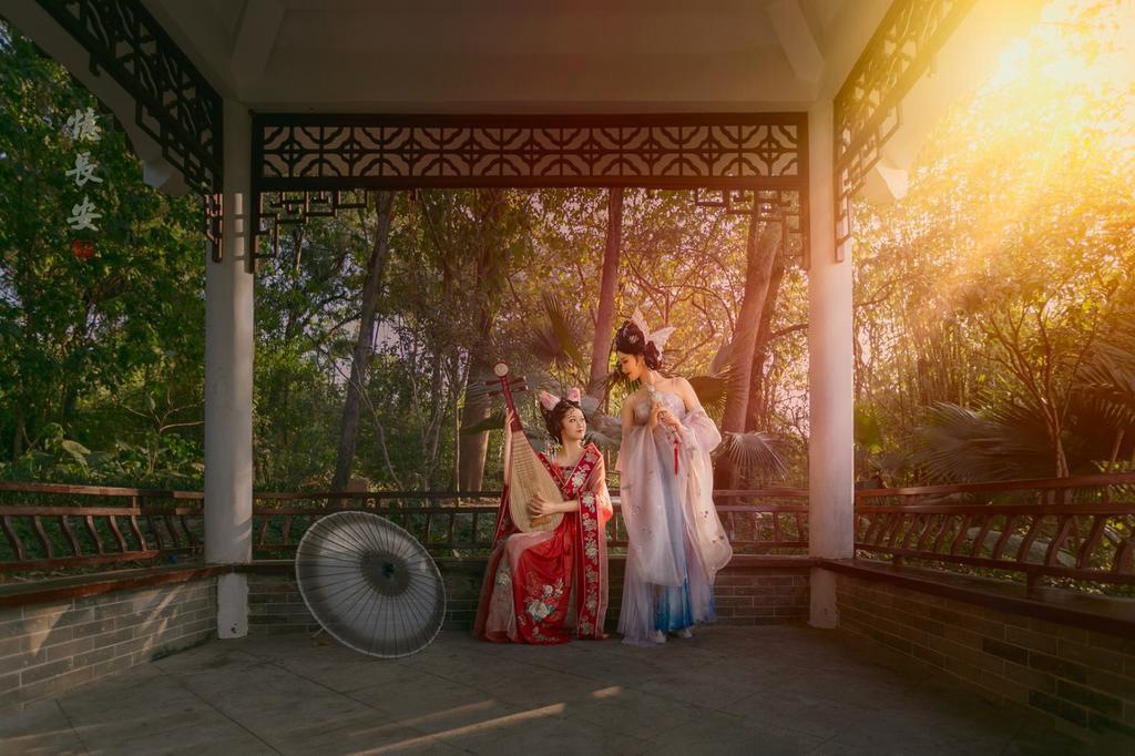 古装美女姐妹花个人写真艺术照