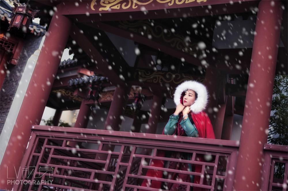 古装美女精致侧颜唯美古风摄影