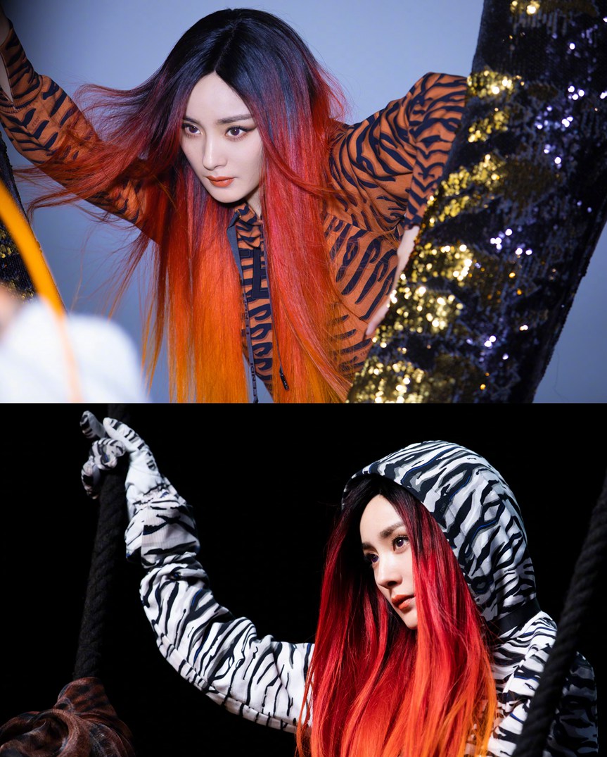 杨幂时尚芭莎开年大片呈现多姿多彩“虎女”形象