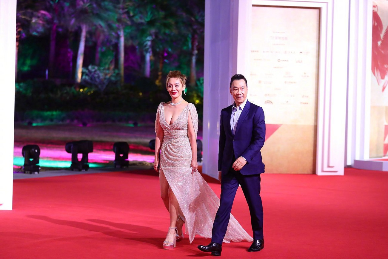 宁静金鸡奖红毯图身材火辣霸气十足