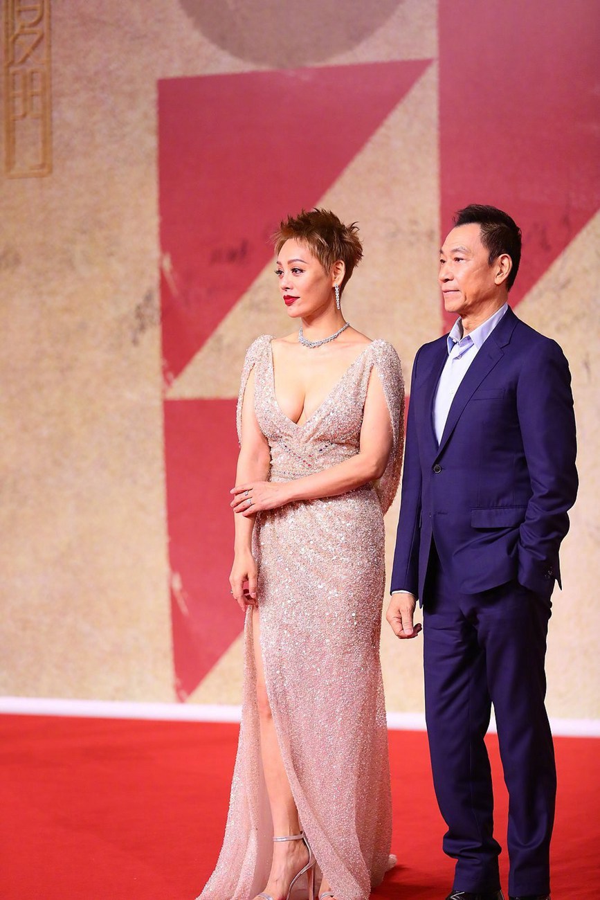 宁静金鸡奖红毯图身材火辣霸气十足