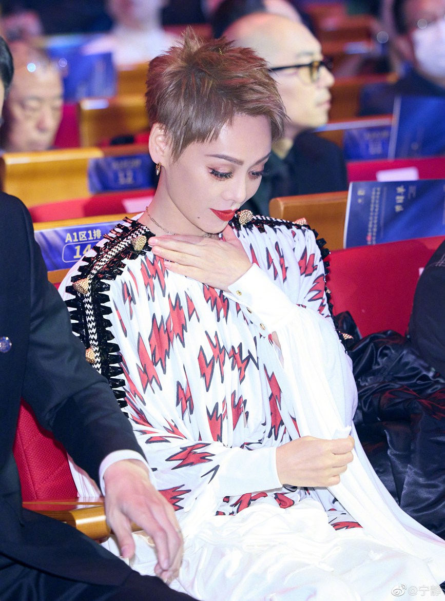 宁静金鸡奖红毯图身材火辣霸气十足