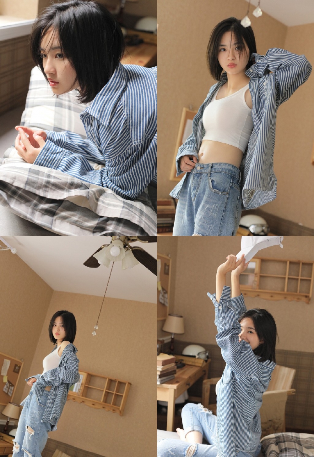 治愈系软妹一笑倾城干净美瞳令人倾城另类写真