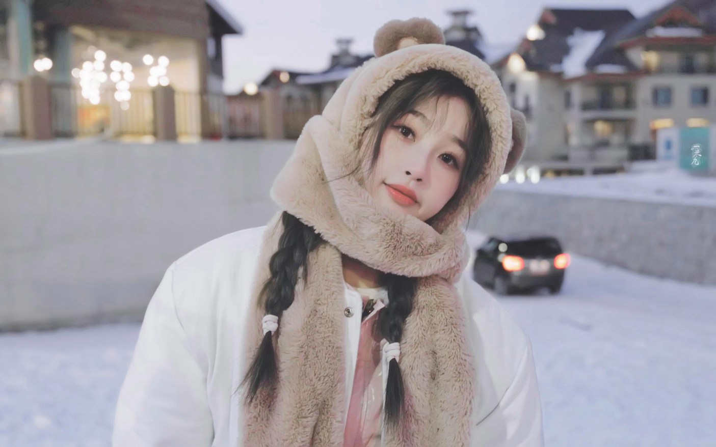 虞书欣雪地13宫格随拍元气又可爱照片
