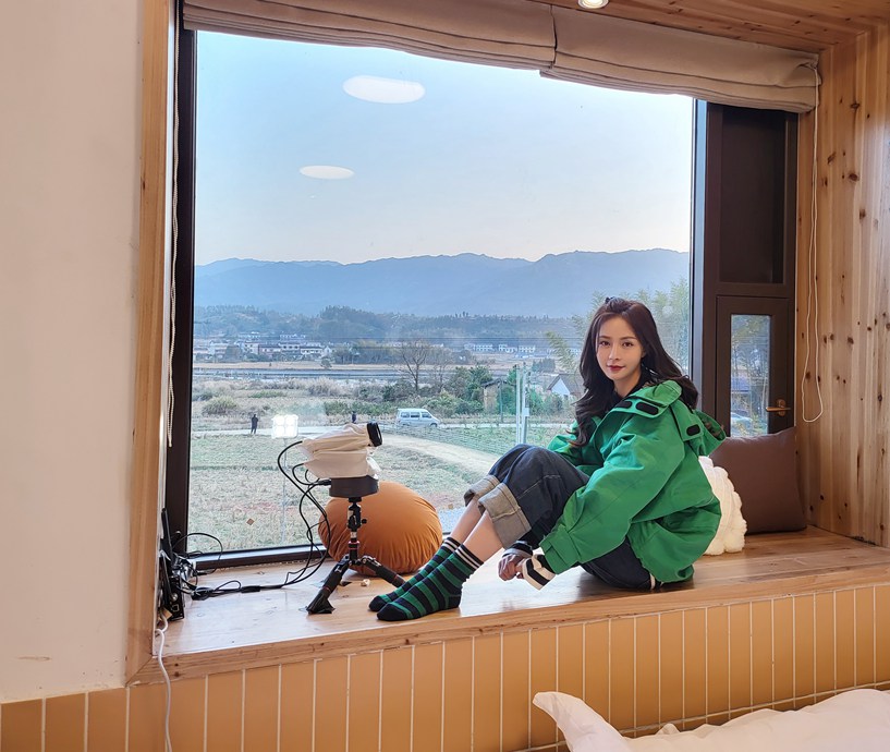 沈梦辰云上的小店小河乡民宿打卡照