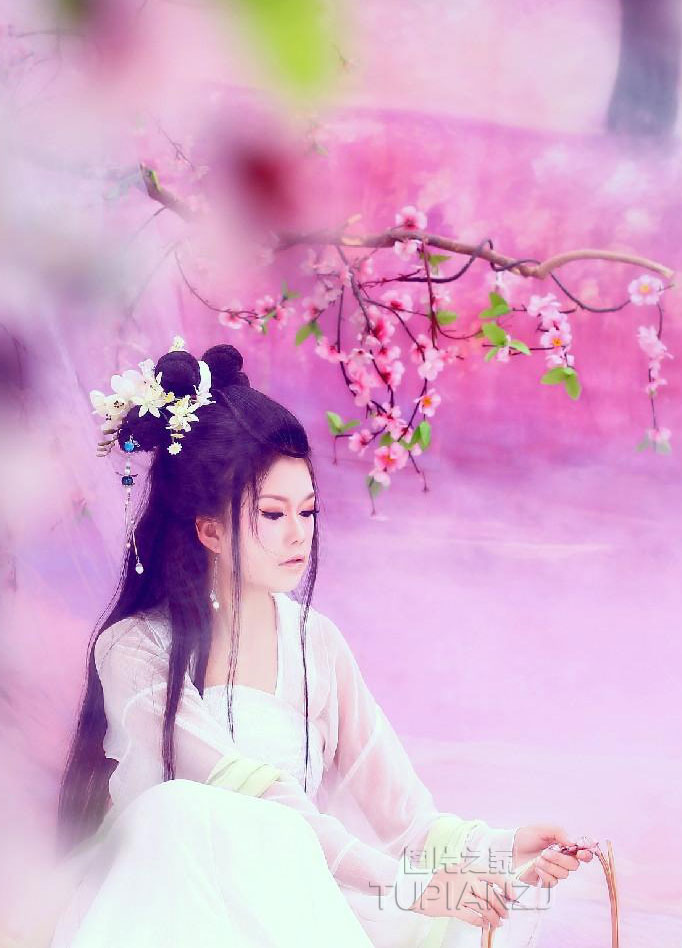 唯美梦幻般清纯古典少女之葬花