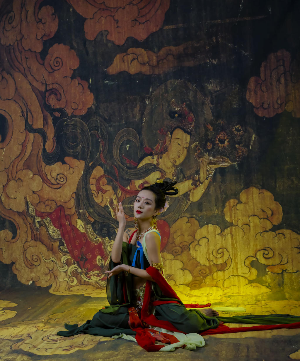 汉服美女敦煌飞天唯美古风摄影