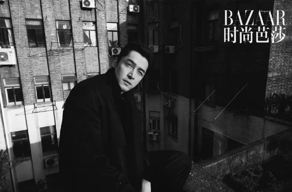 胡歌黑白色调演绎电影质感写真