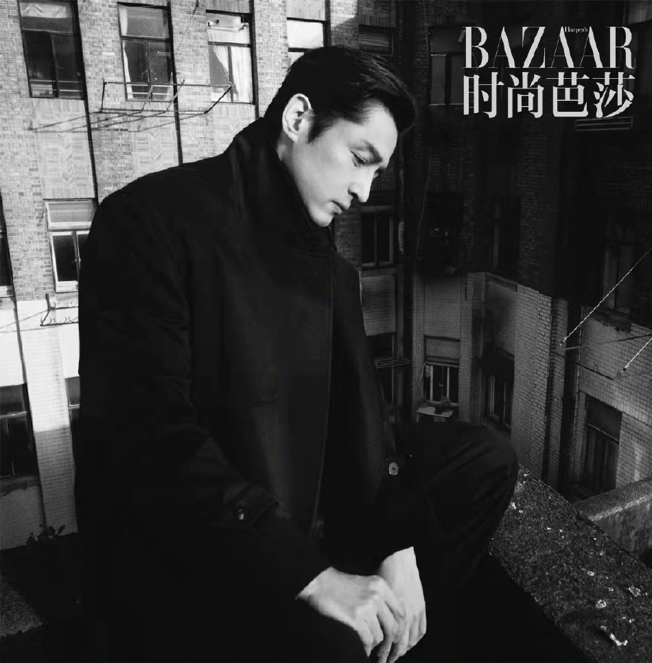 胡歌黑白色调演绎电影质感写真