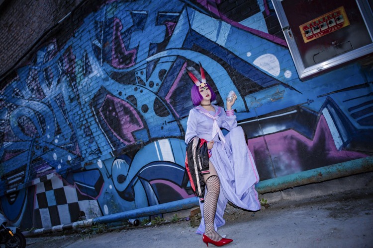 火辣性感网袜角色扮演美女酒吞童子宅男女神写真