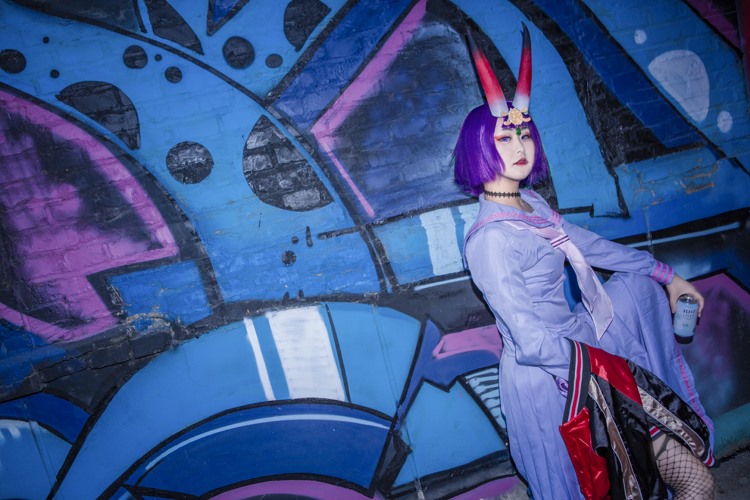 火辣性感网袜角色扮演美女酒吞童子宅男女神写真