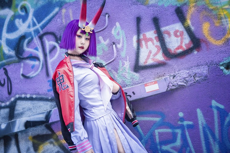 火辣性感网袜角色扮演美女酒吞童子宅男女神写真