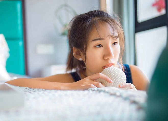 童颜巨乳美女朱可儿蕾丝内衣性感写真