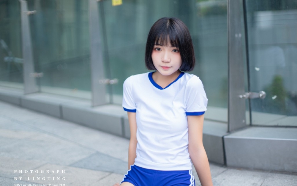 校园短发美女体操服白丝美腿户外捆绑sm写真图片