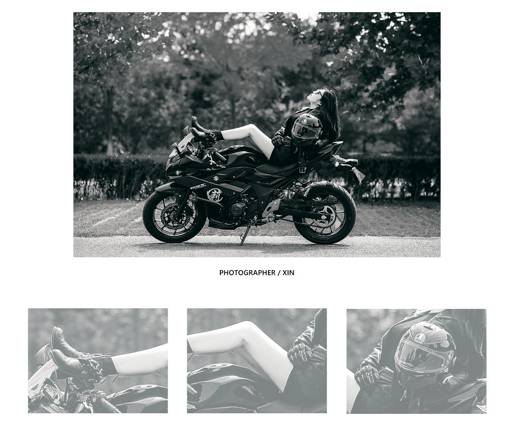 炫酷机车女孩潮流个性时尚写真